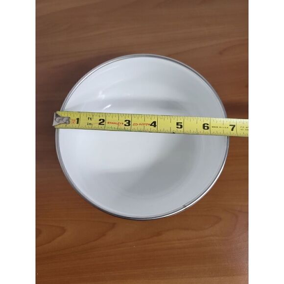 Vintage Nesting Metal Enamel Bowls Set of Three #A20 - Picture 7 of 8